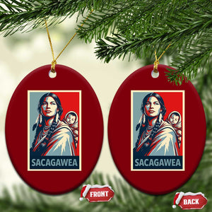 Womens History Month Sacagawea Ceramic Ornament Native American Heritage Graphic TS12 Print Your Wear