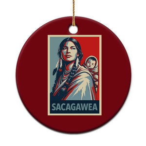 Womens History Month Sacagawea Ceramic Ornament Native American Heritage Graphic TS12 1pc Red Print Your Wear