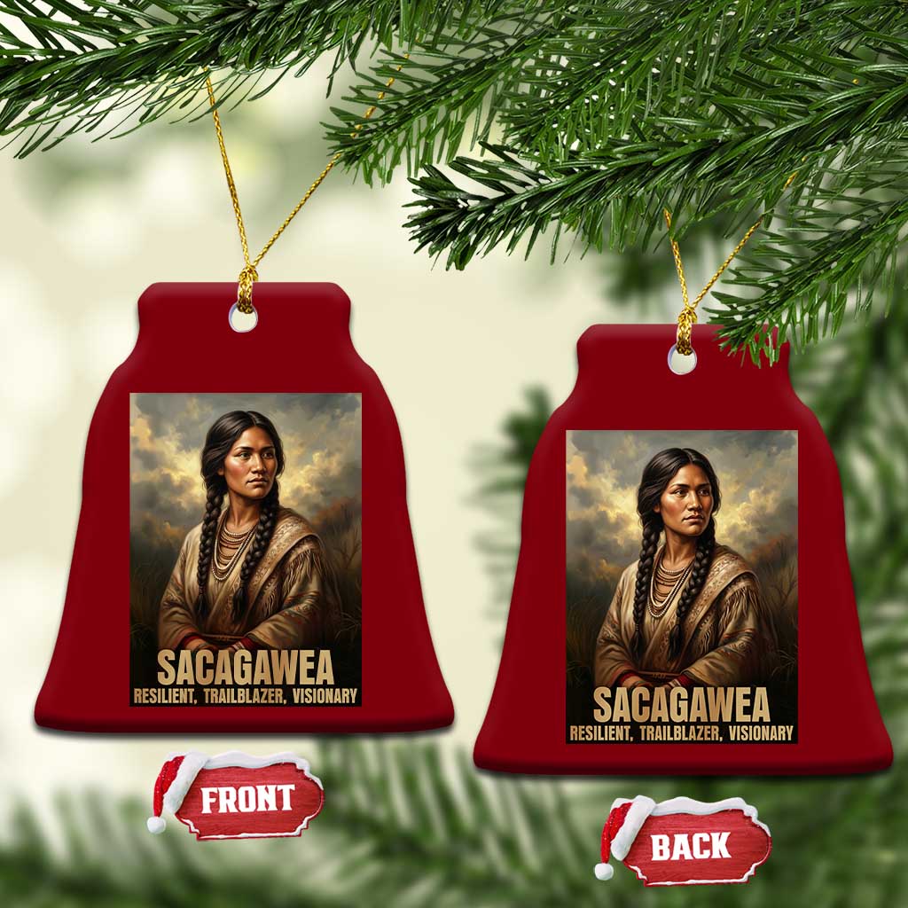 Sacagawea Native American Woman Ceramic Ornament Resilient Trailblazer Visionary TS12 Print Your Wear