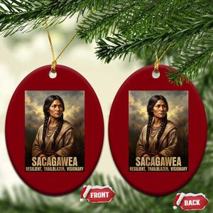 Sacagawea Native American Woman Ceramic Ornament Resilient Trailblazer Visionary TS12 Print Your Wear