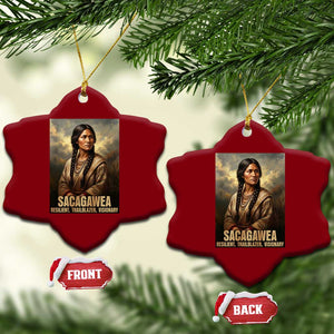 Sacagawea Native American Woman Ceramic Ornament Resilient Trailblazer Visionary TS12 Print Your Wear