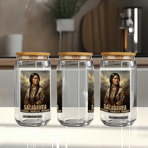Sacagawea Native American Woman Glass Can Resilient Trailblazer Visionary TS12 Print Your Wear