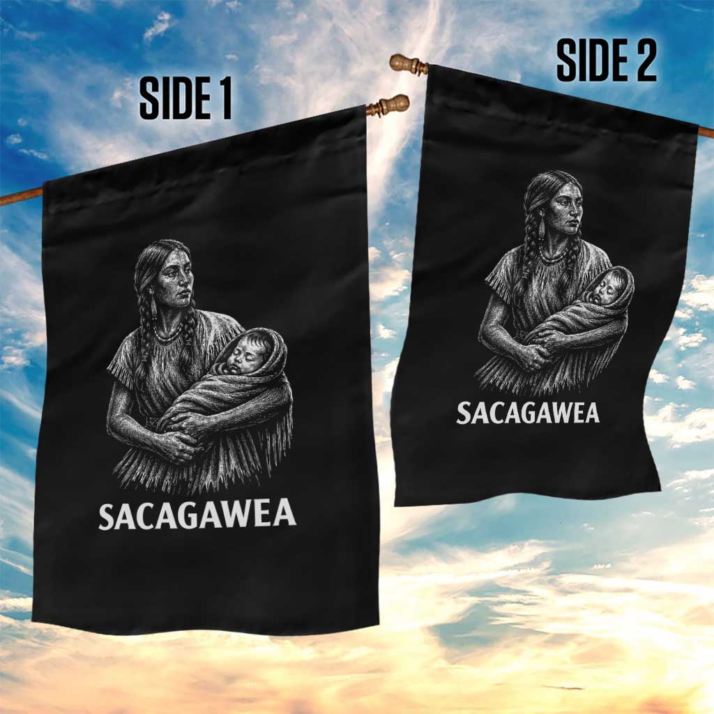 Sacagawea Garden Flag Native American Womens History Month Graphic TS12 Print Your Wear