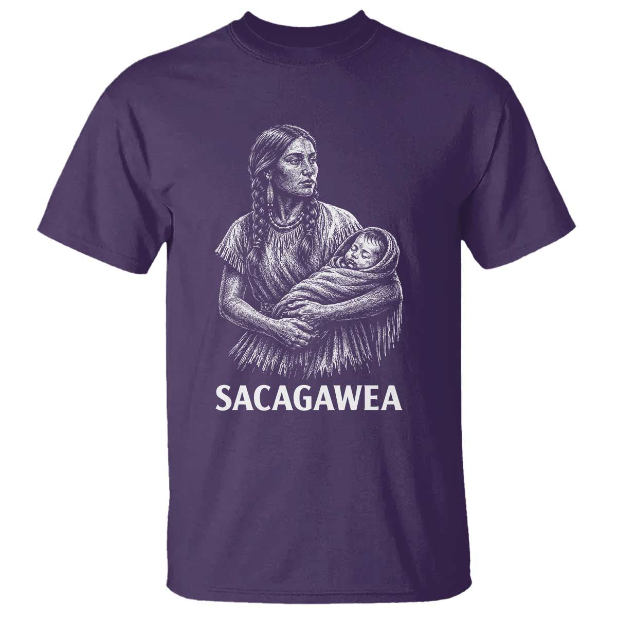 Sacagawea T Shirt Native American Womens History Month Graphic TS12 Purple Print Your Wear