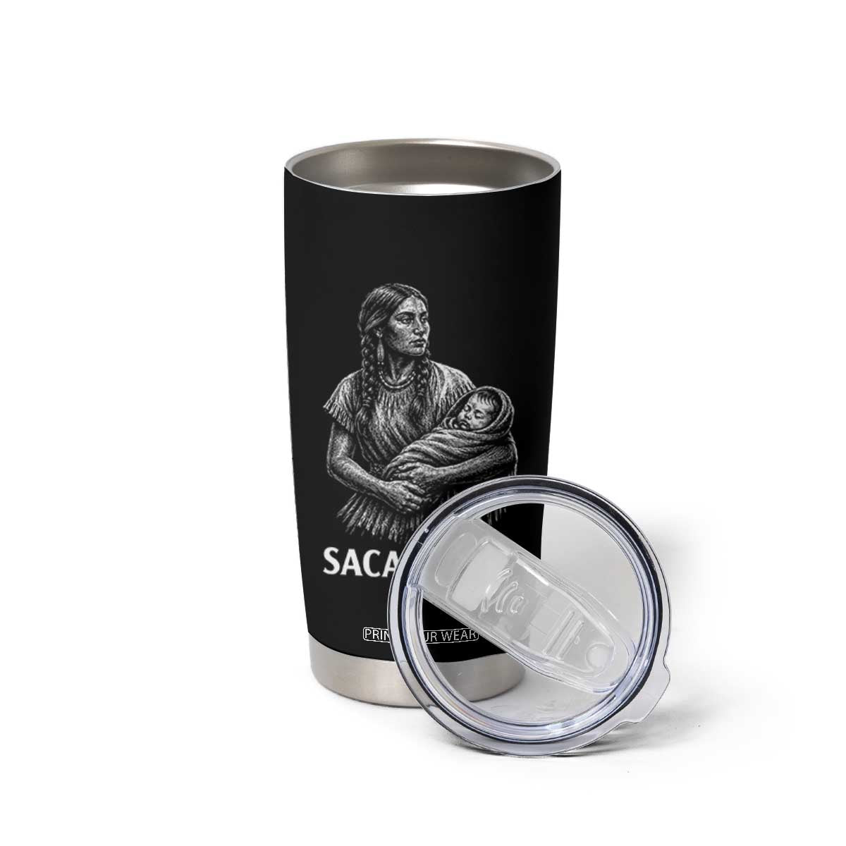 Sacagawea Tumbler Cup Native American Womens History Month Graphic TS12 Print Your Wear