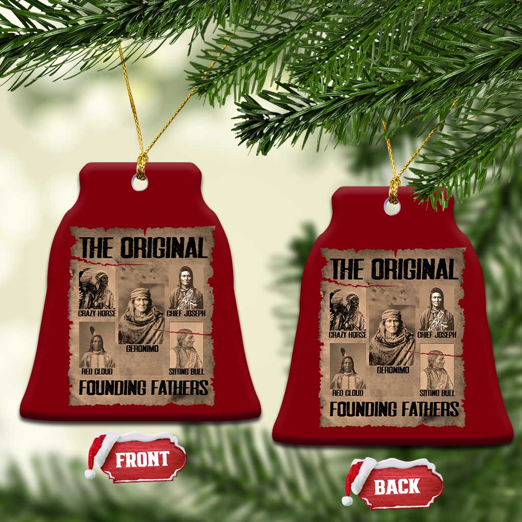 The Original Founding Fathers Ceramic Ornament Native American Indigenous Leaders Graphic TS12 Print Your Wear