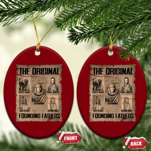 The Original Founding Fathers Ceramic Ornament Native American Indigenous Leaders Graphic TS12 Print Your Wear