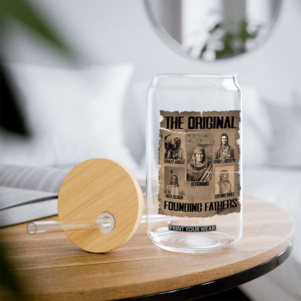 The Original Founding Fathers Glass Can Native American Indigenous Leaders Graphic TS12 Print Your Wear