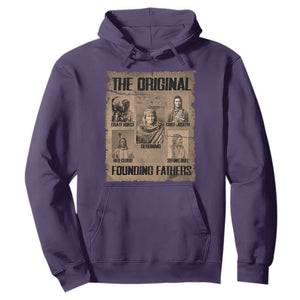 The Original Founding Fathers Hoodie Native American Indigenous Leaders Graphic TS12 Purple Print Your Wear