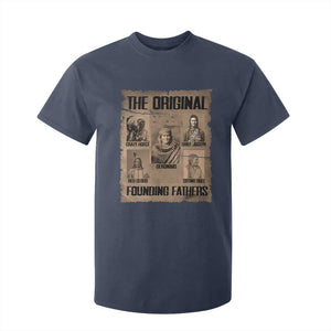 The Original Founding Fathers T Shirt For Kid Native American Indigenous Leaders Graphic TS12 Navy Print Your Wear