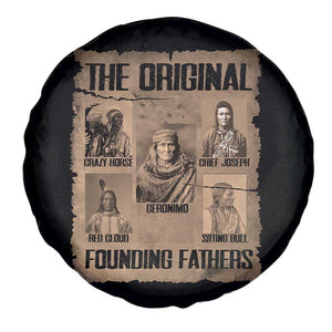 The Original Founding Fathers Spare Tire Cover Native American Indigenous Leaders Graphic TS12 Print Your Wear