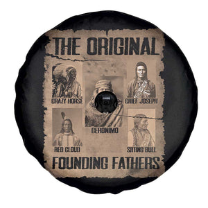 The Original Founding Fathers Spare Tire Cover Native American Indigenous Leaders Graphic TS12 Print Your Wear