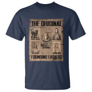 The Original Founding Fathers T Shirt Native American Indigenous Leaders Graphic TS12 Navy Print Your Wear