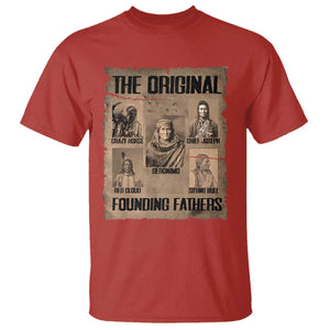 The Original Founding Fathers T Shirt Native American Indigenous Leaders Graphic TS12 Red Print Your Wear