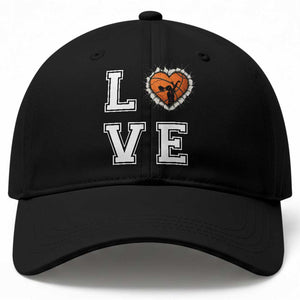 Love Basketball Baseball Cap Cracked Ball Graphic For Sport Lover TS12 Print Your Wear