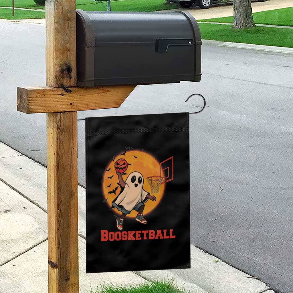 Funny Black Ghost Halloween Basketball Garden Flag Boosketball Dunk Gift TS12 Print Your Wear