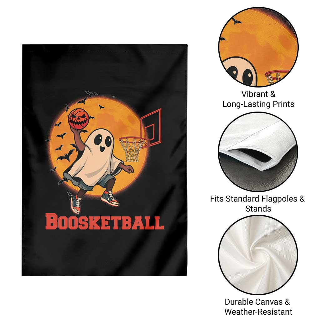 Funny Black Ghost Halloween Basketball Garden Flag Boosketball Dunk Gift TS12 Print Your Wear