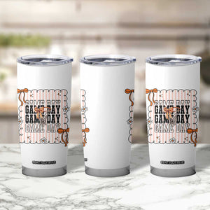 Basketball Game Day Tumbler Cup Retro Coquette Bow Gift For Sport Lovers TS12 Print Your Wear