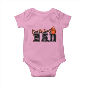 Basketball Dad Baby Onesie Gift For Sport Lover TS12 Light Pink Print Your Wear