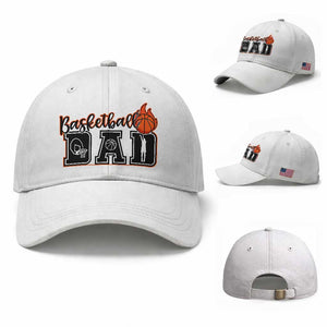 Basketball Dad Baseball Cap Gift For Sport Lover TS12 Baseball Cap Universal Fit White Print Your Wear