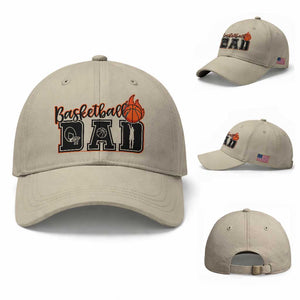 Basketball Dad Baseball Cap Gift For Sport Lover TS12 Baseball Cap Universal Fit Beige Print Your Wear