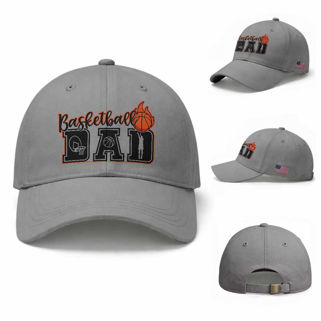 Basketball Dad Baseball Cap Gift For Sport Lover TS12 Baseball Cap Universal Fit Sport Gray Print Your Wear