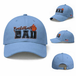 Basketball Dad Baseball Cap Gift For Sport Lover TS12 Baseball Cap Universal Fit Light Blue Print Your Wear