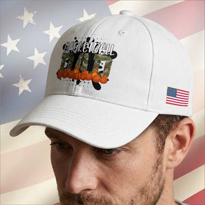 Basketball Dad Baseball Cap Camouflage Flame Graphic For Sport Lover TS12 Print Your Wear