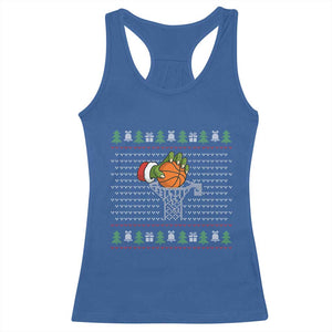 Funny Zombie Hand Basketball Christmas Gift Racerback Tank Top TS12 Royal Blue Print Your Wear