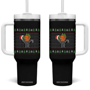 Funny Zombie Hand Basketball Christmas Gift Tumbler With Handle TS12 One Size: 40 oz Black Print Your Wear