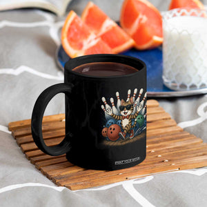 Funny Bowler Gift Coffee Mug Bowling Cat With Sunglasses TS12 Print Your Wear
