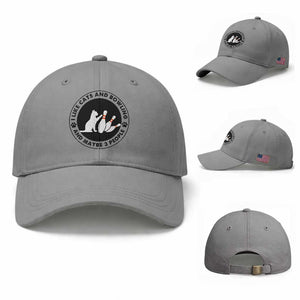 I Like Cats And Bowling And Maybe 3 People Baseball Cap Funny Cat Lovers TS12 Baseball Cap Universal Fit Sport Gray Print Your Wear