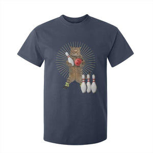 Funny Cat Bowling Meme T Shirt For Kid Gift For Bowlers TS12 Navy Print Your Wear