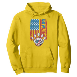 American Flag Patriotic Bowling Hoodie Bowler Gift TS12 Daisy Print Your Wear
