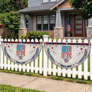 American Flag Bowling Patriotic Fan Flag Bowler Gift TS12 2pcs pack Laurel Beige Print Your Wear