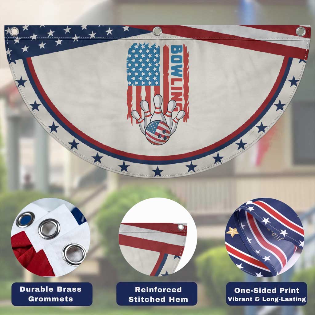 American Flag Bowling Patriotic Fan Flag Bowler Gift TS12 Print Your Wear