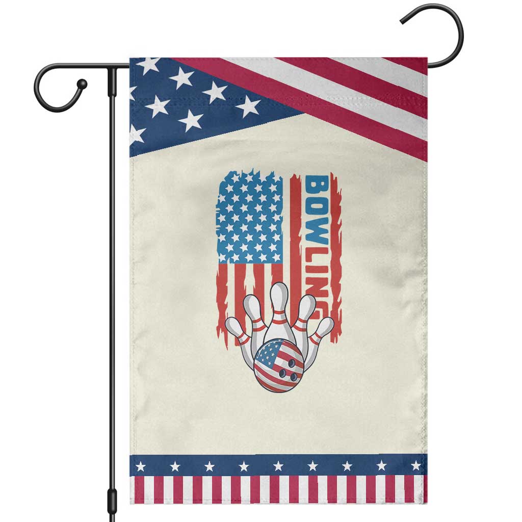 American Flag Patriotic Bowling Garden Flag Bowler Gift TS12 Modern Beige Blue Print Your Wear