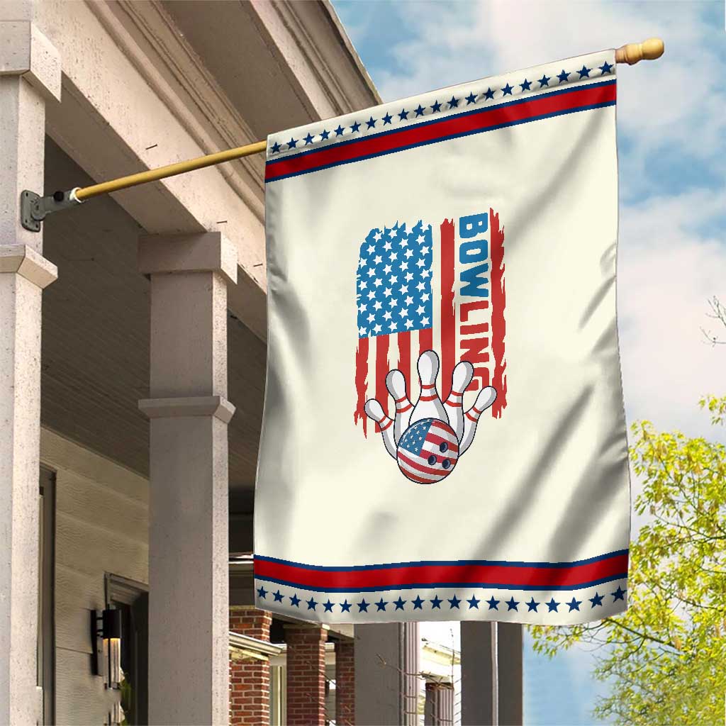 American Flag Patriotic Bowling Garden Flag Bowler Gift TS12 Modern Beige Red Print Your Wear