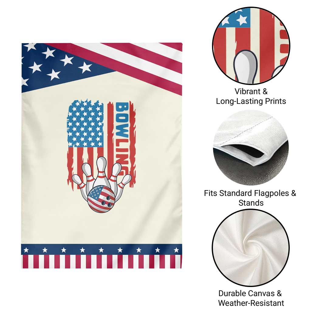 American Flag Patriotic Bowling Garden Flag Bowler Gift TS12 Print Your Wear