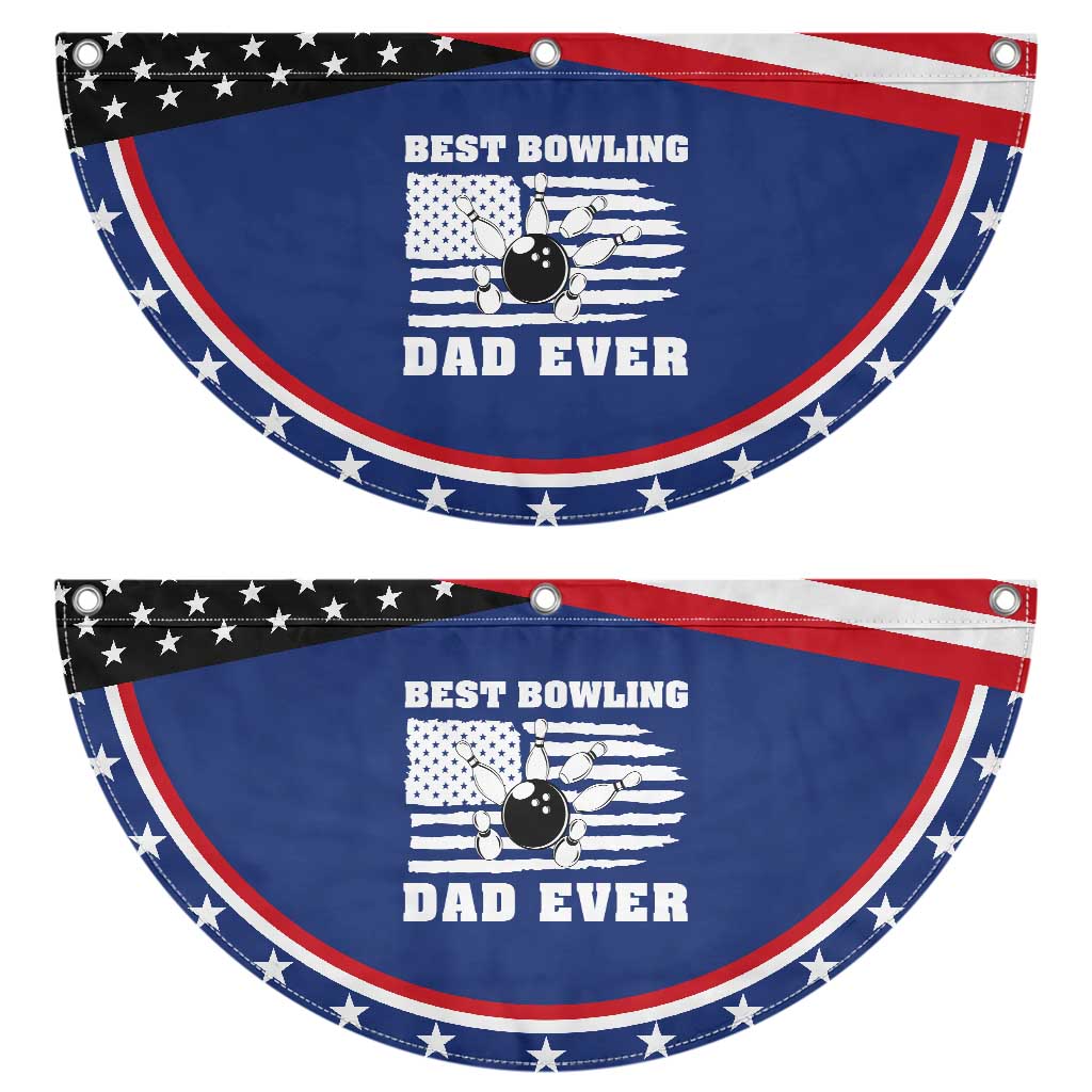 Best Bowling Dad Ever Patriotic Fan Flag American Flag Bowler Gift TS12 2pcs pack Classic Navy Print Your Wear