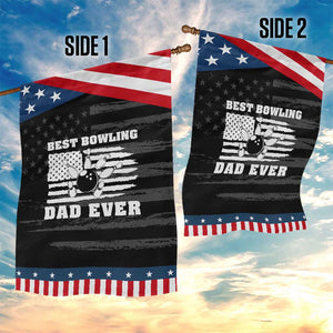 Best Bowling Dad Ever Garden Flag American Flag Patriotic Bowler Gift TS12 Print Your Wear