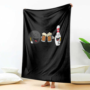 Funny Bowling And Beer Lover Gift Throw Blanket TS12 Print Your Wear