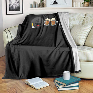 Funny Bowling And Beer Lover Gift Throw Blanket TS12 Print Your Wear