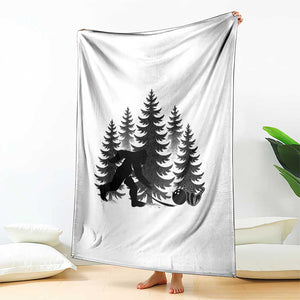 Funny Bigfoot Bowler Throw Blanket Bowling Strike Sports Lover Gift TS12 Print Your Wear