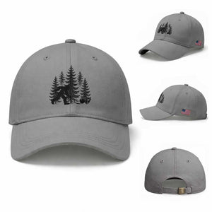 Funny Bigfoot Bowler Baseball Cap Bowling Strike Sports Lover Gift TS12 Baseball Cap Universal Fit Sport Gray Print Your Wear