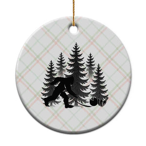 Funny Bigfoot Bowler Ceramic Ornament Bowling Strike Sports Lover Gift TS12 1pc Christmas Plaid Print Your Wear