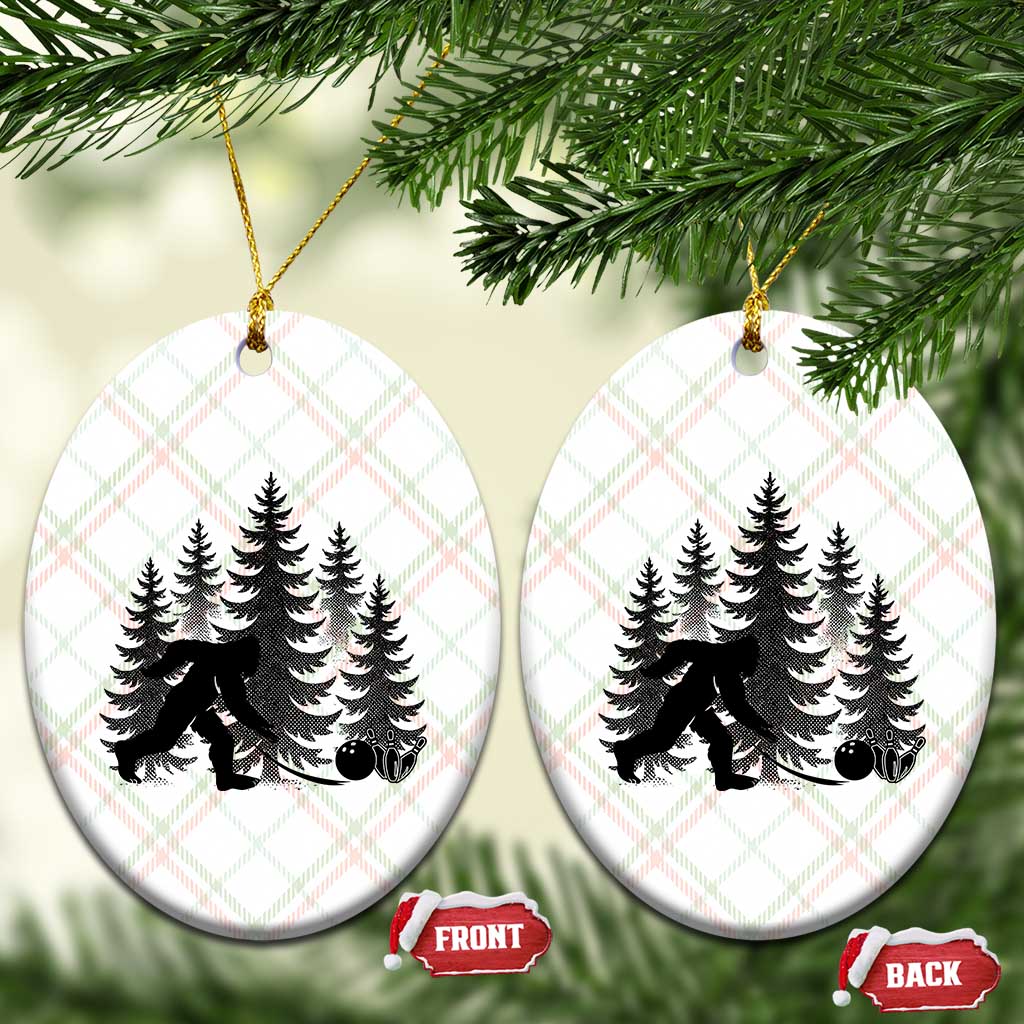 Funny Bigfoot Bowler Ceramic Ornament Bowling Strike Sports Lover Gift TS12 Print Your Wear