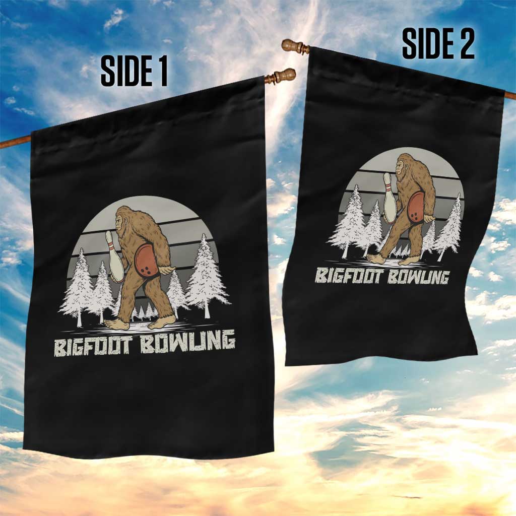 Funny Bigfoot Bowling Garden Flag Gift For Bowler TS12 Print Your Wear