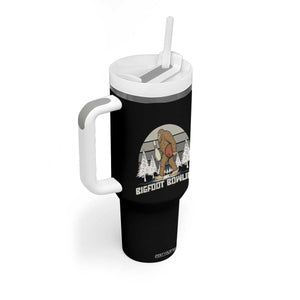 Funny Bigfoot Bowling Tumbler With Handle Gift For Bowler TS12 Print Your Wear