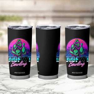 Funny Bigfoot Bowling Vaporwave Gift Tumbler Cup TS12 Print Your Wear
